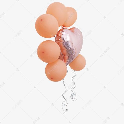 彩色唯美浪漫气球素材图片免费下载-千库网